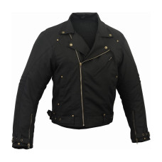 PSR Sports Cordura Custom Motorcycle Jacket GM-125 Black